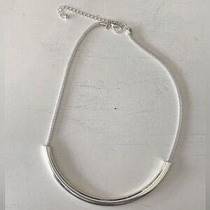 NWOT Silver Adjustable Necklace with Sterling Silver